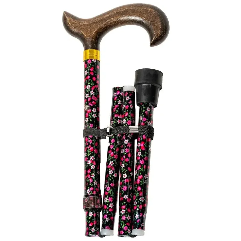 Canne Pliante Fleurie