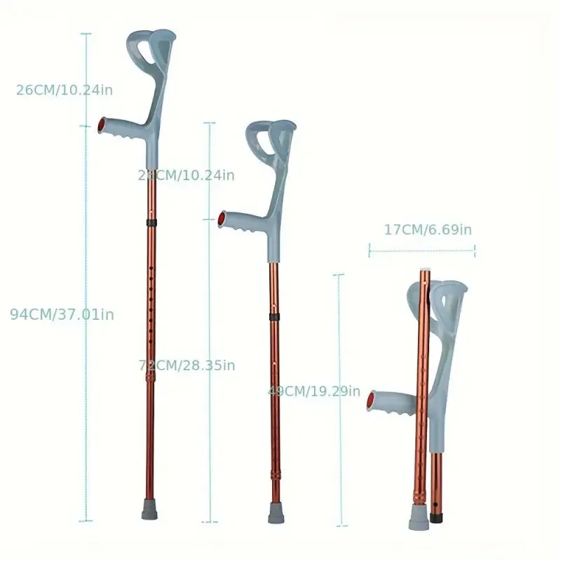 Béquilles anglaise légère Rouge – Image 6