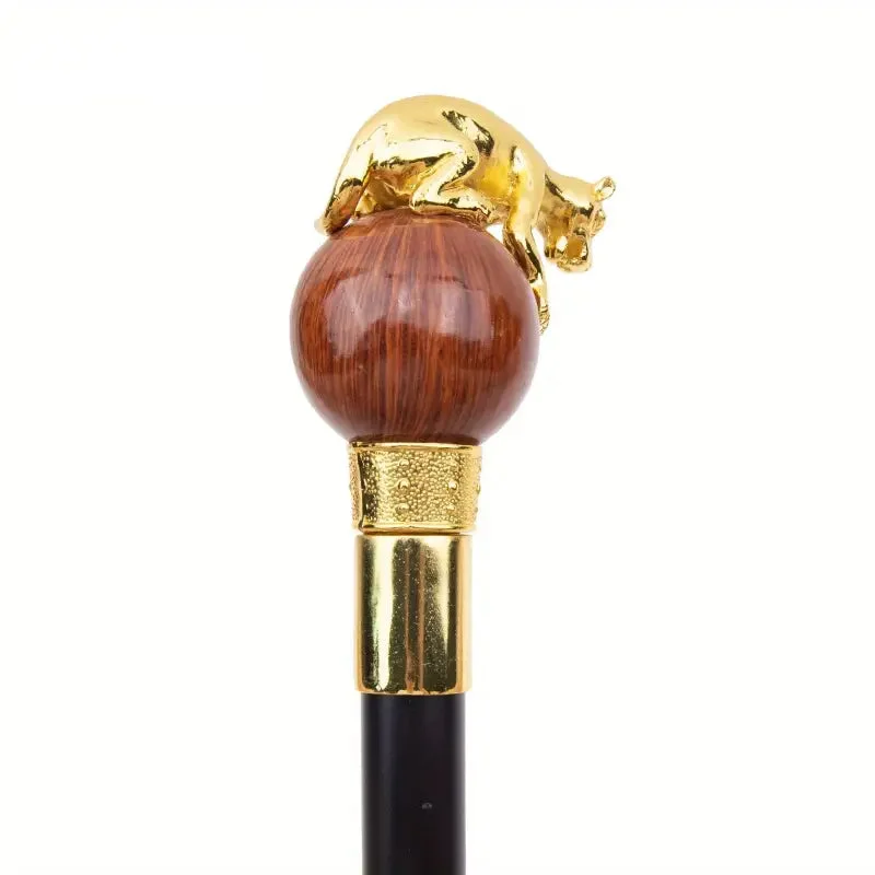 Canne à Pommeau Décorée dans un cadre élégant