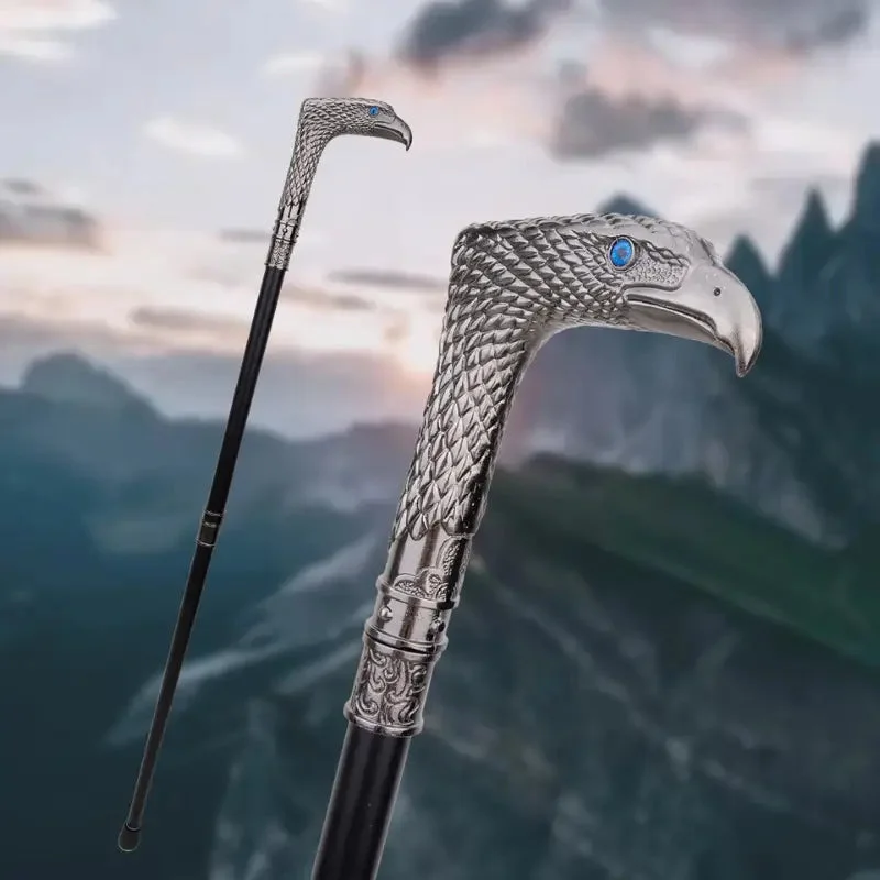 Élégance de la Canne de Luxe Aigle Bleu