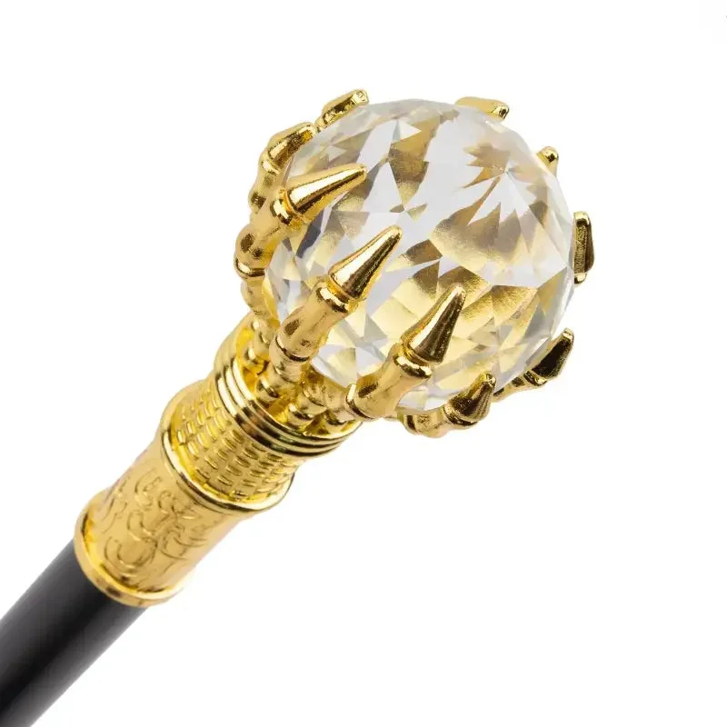 Canne de luxe boule transparent