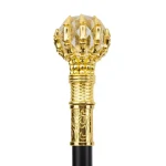 Canne de luxe boule transparent