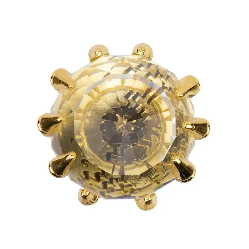 Canne de luxe boule transparent