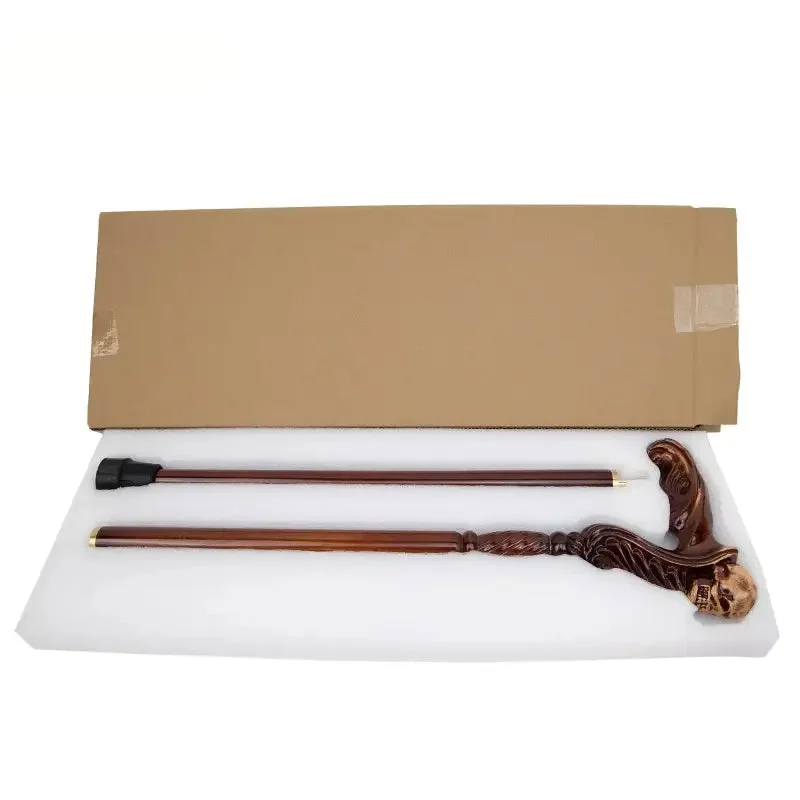 Canne de luxe crane sculpté – Image 8