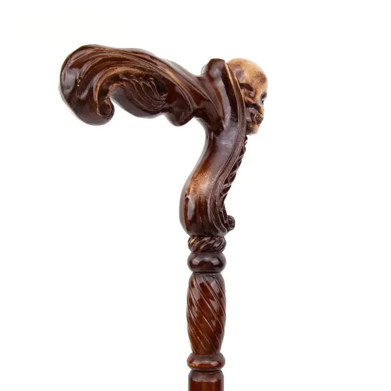 Canne de luxe crane sculpté – Image 4