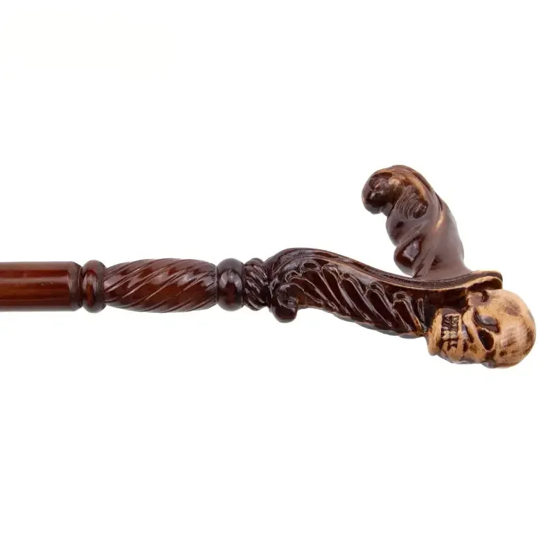 Canne de luxe crane sculpté – Image 12