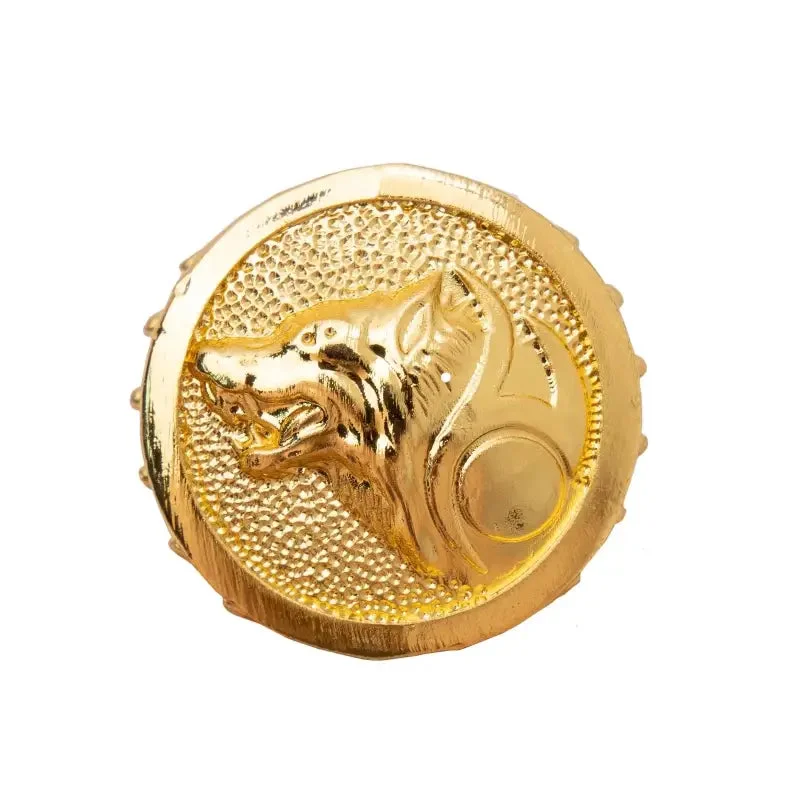 Canne de Luxe Loup Doré