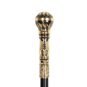 Canne de Luxe Or et Noire
