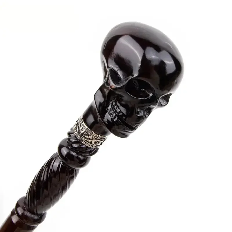 Canne de Luxe Sculptée en Bois