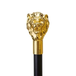 Canne de luxe tête de lion