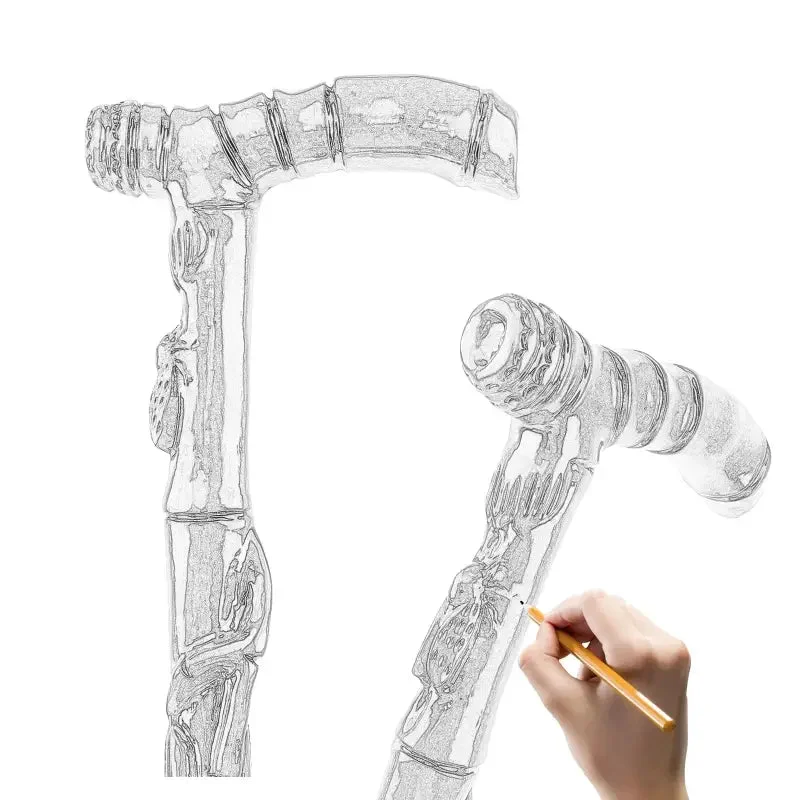 Canne de marche en Bambou – Image 9