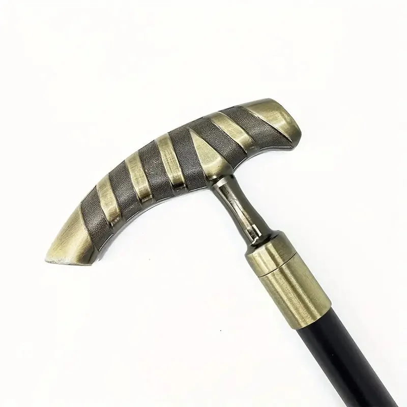 Canne de marche luxe rayée