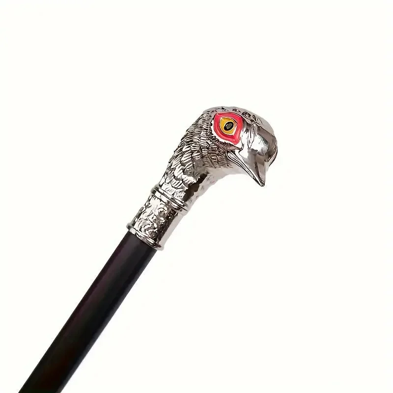Canne de marche luxe tête d'aigle en situation