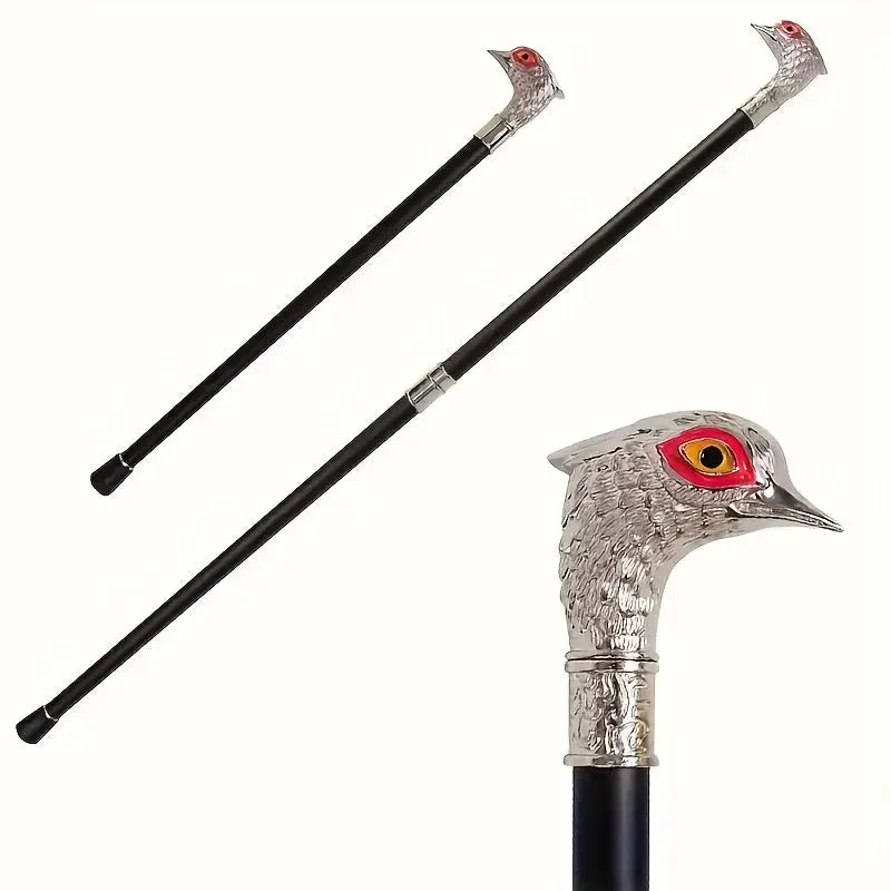 Détails de la canne de marche luxe tête d'aigle