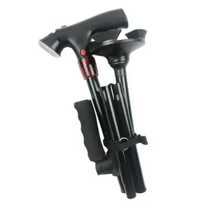 Canne de marche pliante et stable