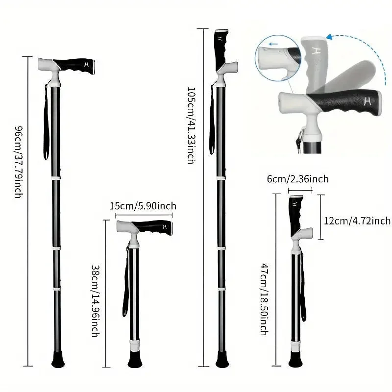 Canne de marche rétractable