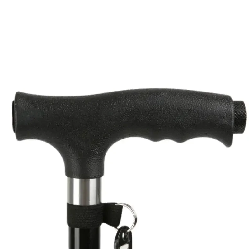 Canne de marche télescopique avec lampe LED