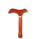 Canne en bois massif sculpté