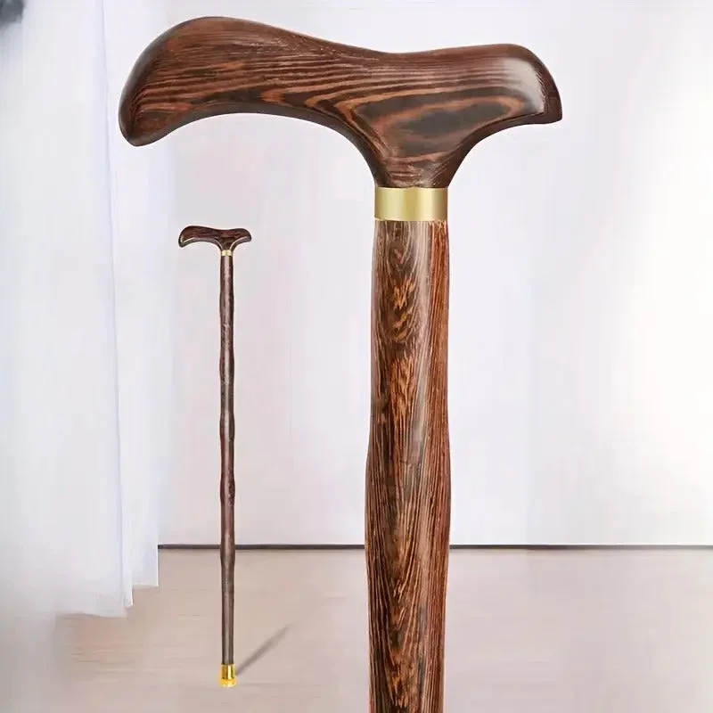 Détails de la canne en bois