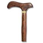 Canne en bois sculpté