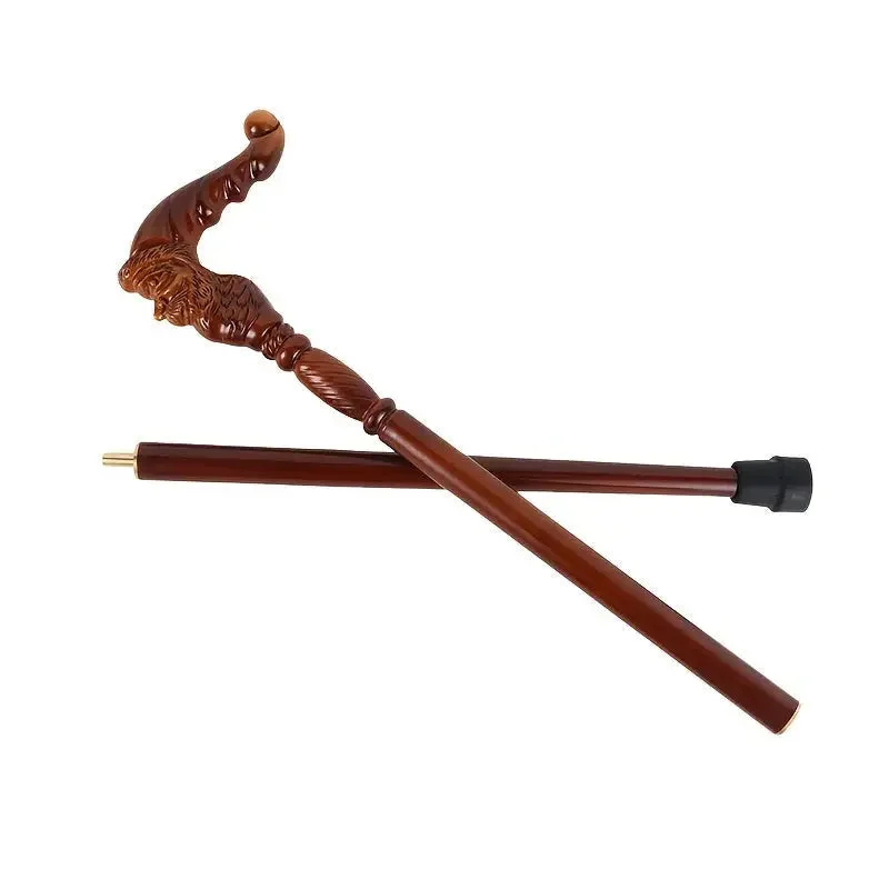 Canne en bois sculpté pour les fêtes