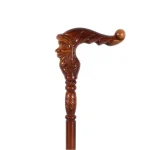 Canne en bois sculpté Père Noël