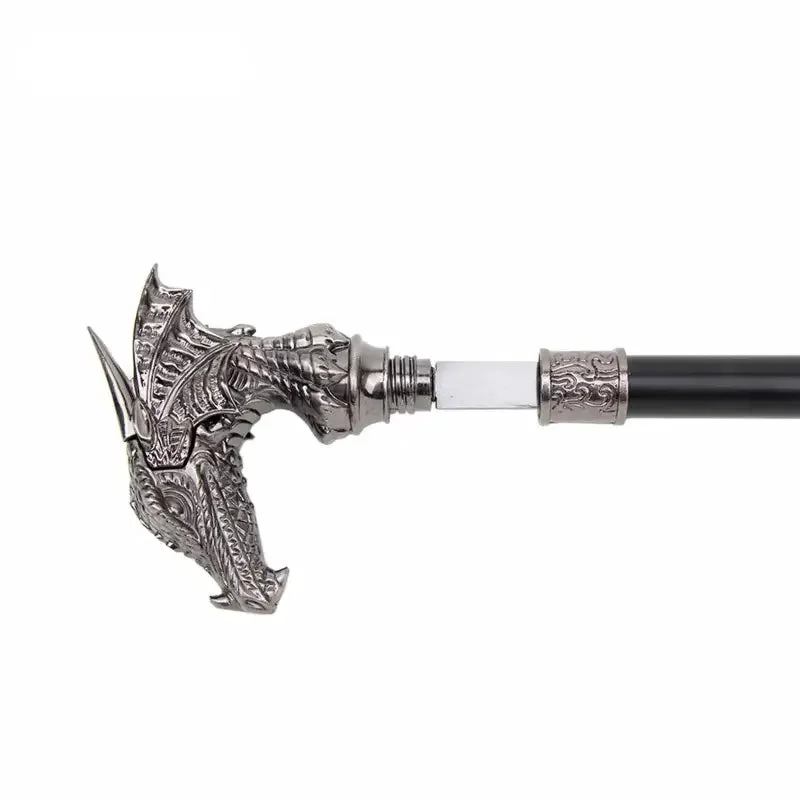 Détails de la Canne Épée Dragon Argenté