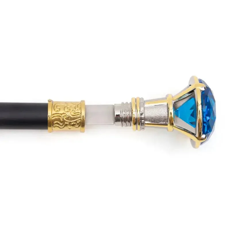 Canne épée Luxe Diamant Bleu