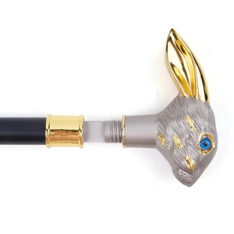 Détails de la canne épée Rabbit Dorée