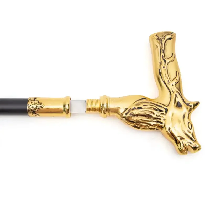 Détails de la Canne épée Tête de Cerf