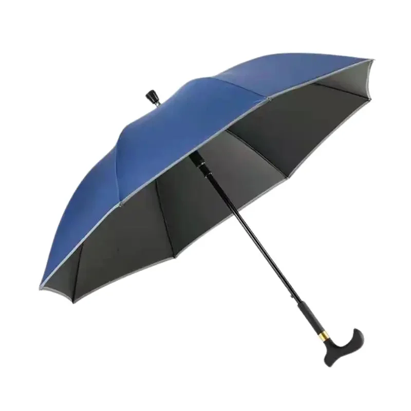 Canne parapluie bleue
