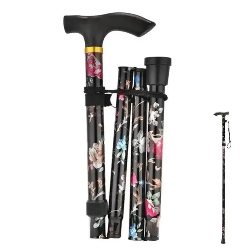 Canne pliante femme noir