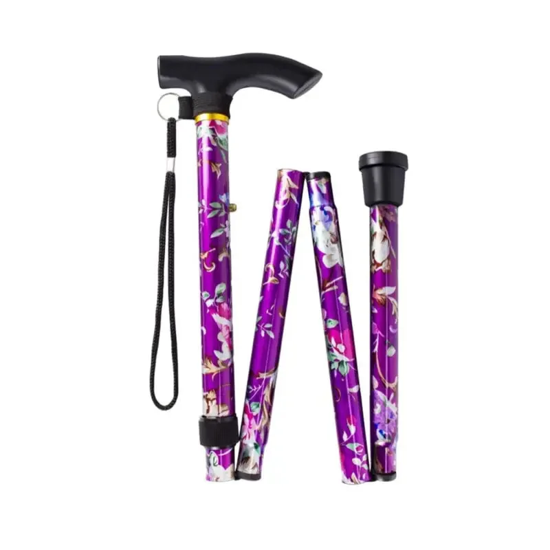 Canne pliante femme violet