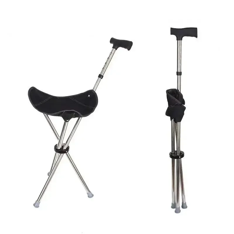 Canne siège pliable