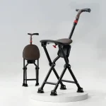 Canne siège pliante ultra légère 4 Pied