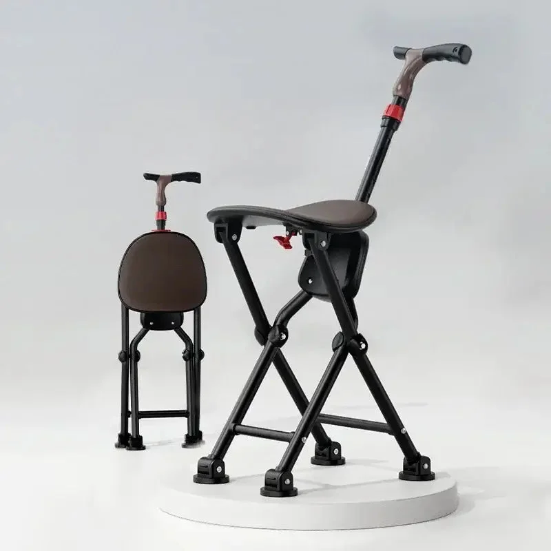 Canne siège pliante ultra légère 4 Pied