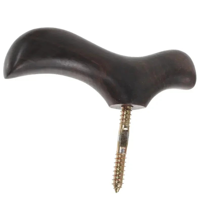 Poignée pour canne de marche marron